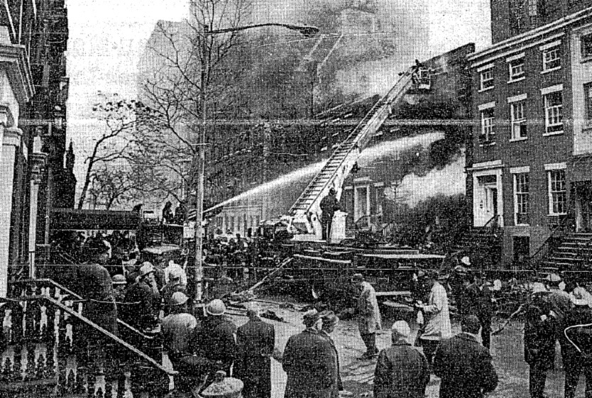 Photograph of FDNY responding to the explosion, 