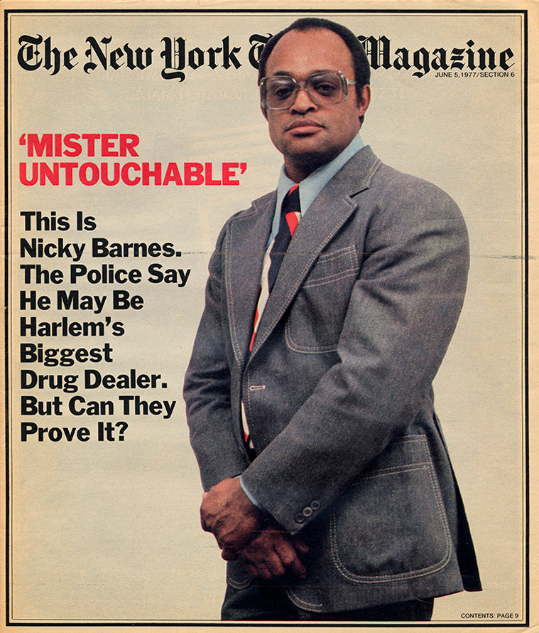 New York Times magazine cover featuring Nicky Barnes